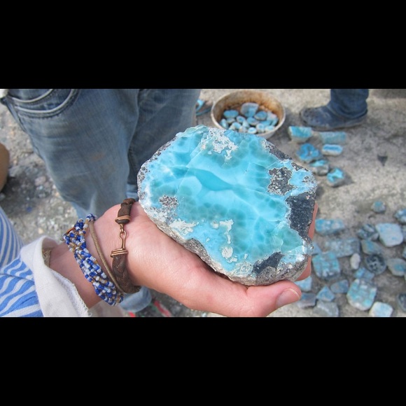 Larimar sterling silver ring 6🏝🐟🐠 - Picture 4 of 4
